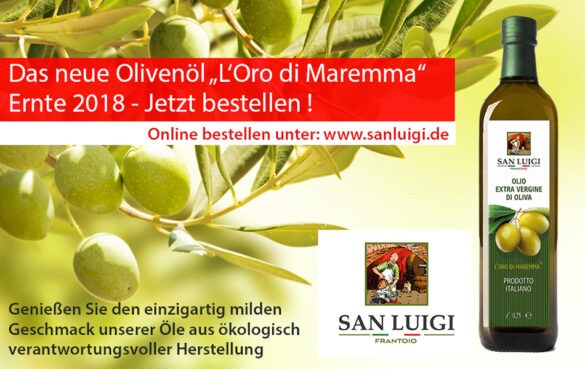 Olivenöl von San Luigi - Das-Gold-der-Maremma-Ernte-2018